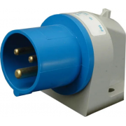 Вилка вбудована кутова (силовий роз'єм) ER-1632  IP44 (16A, 230V, 2P+PE)